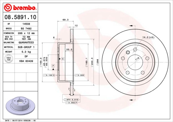 BREMBO Bremsscheibe