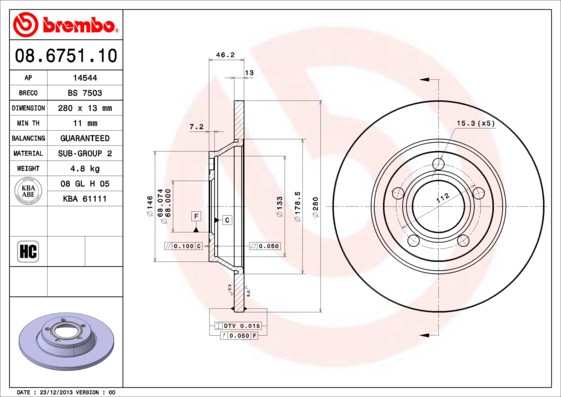 BREMBO Bremsscheibe