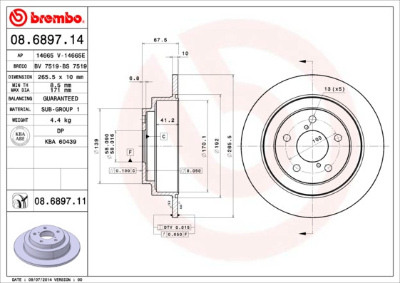 BREMBO Bremsscheibe