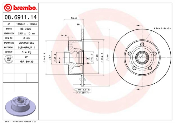 BREMBO Bremsscheibe