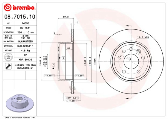 BREMBO Bremsscheibe