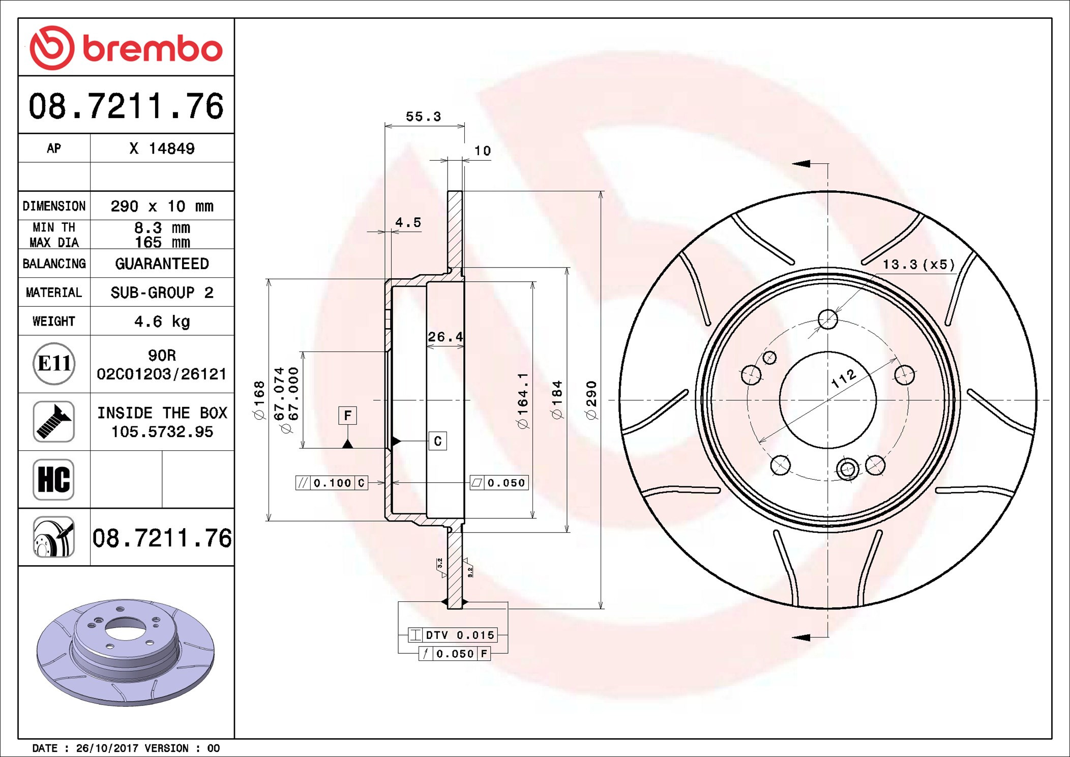 BREMBO Bremsscheibe