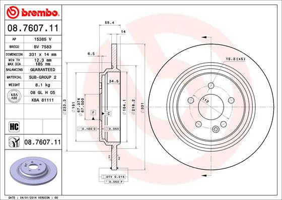 BREMBO Bremsscheibe