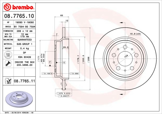 BREMBO Bremsscheibe