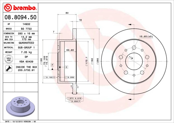BREMBO Bremsscheibe