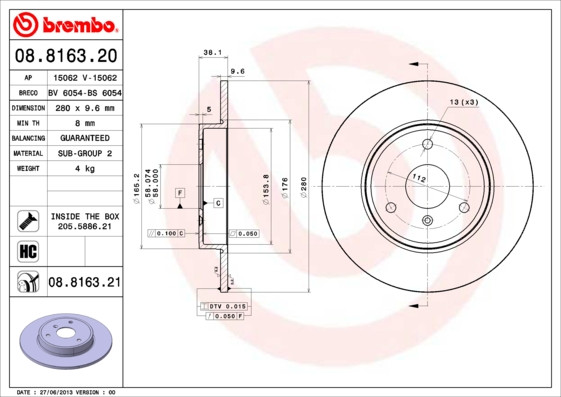 BREMBO Bremsscheibe