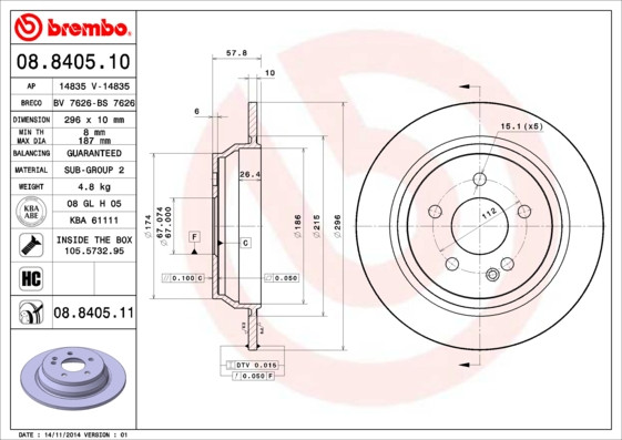 BREMBO Bremsscheibe
