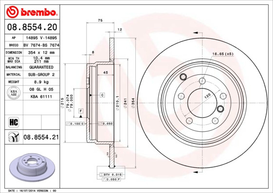 BREMBO Bremsscheibe
