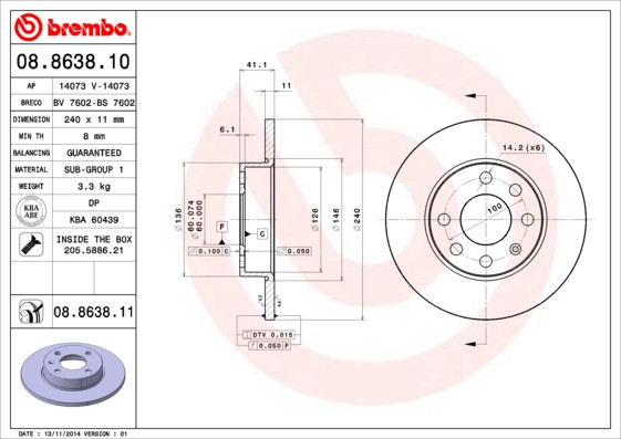 BREMBO Bremsscheibe