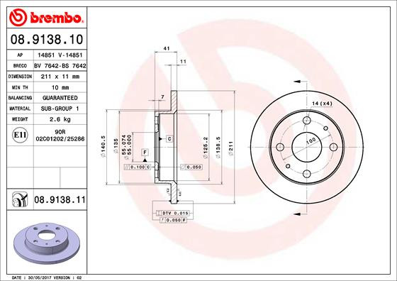 BREMBO Bremsscheibe