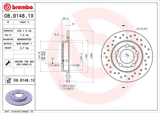 BREMBO Bremsscheibe