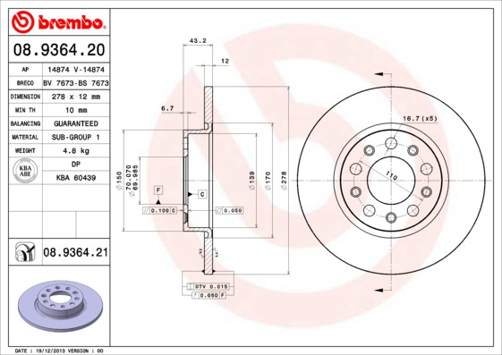 BREMBO Bremsscheibe