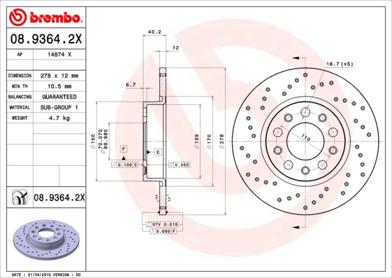 BREMBO Bremsscheibe