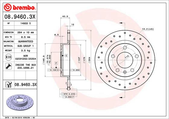 BREMBO Bremsscheibe