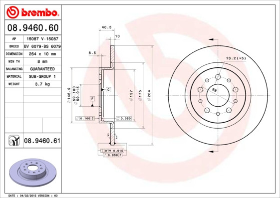 BREMBO Bremsscheibe