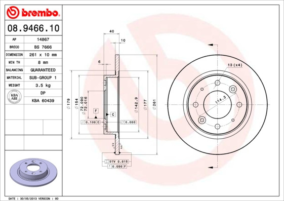 BREMBO Bremsscheibe