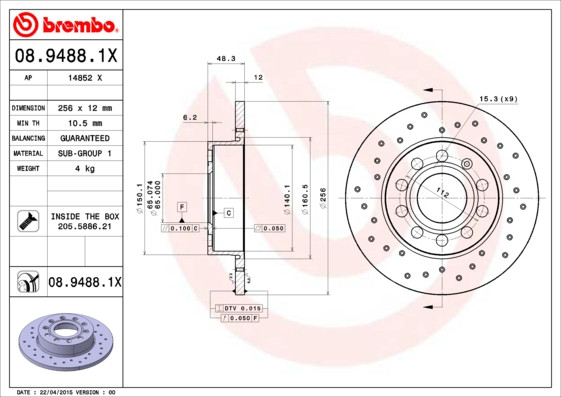 BREMBO Bremsscheibe