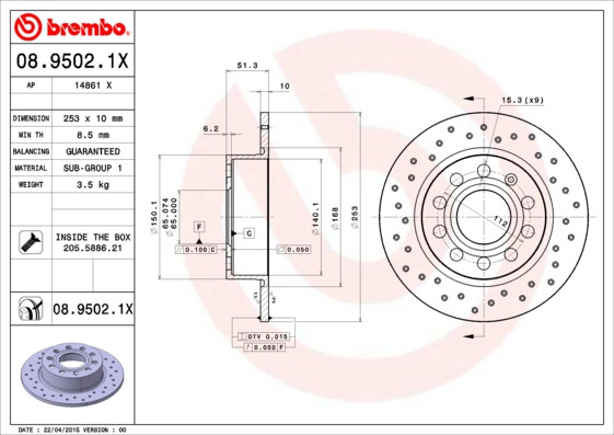 BREMBO Bremsscheibe