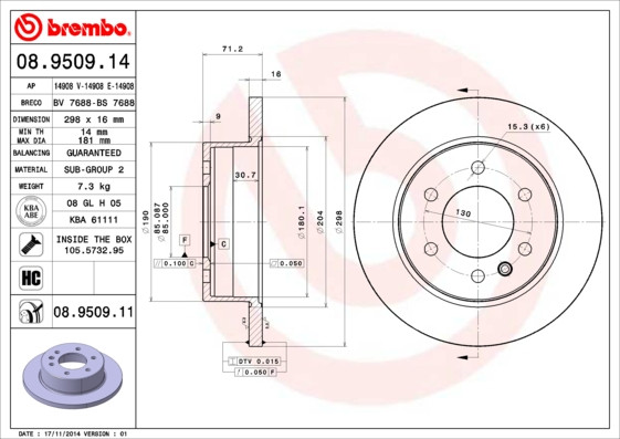 BREMBO Bremsscheibe