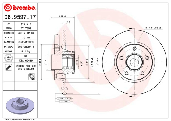BREMBO Bremsscheibe