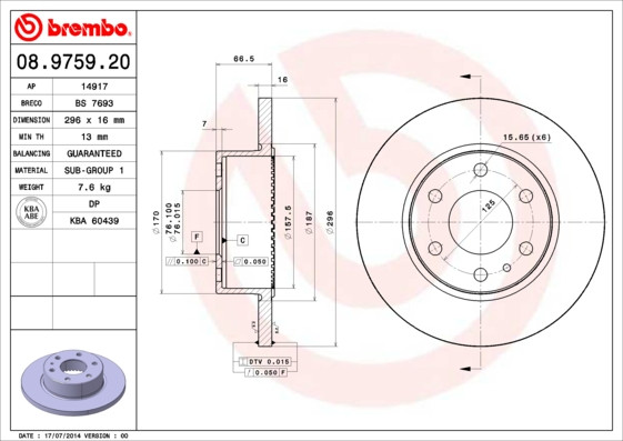 BREMBO Bremsscheibe