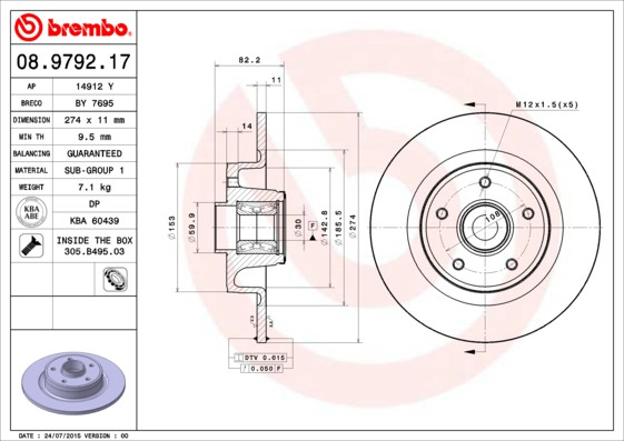 BREMBO Bremsscheibe
