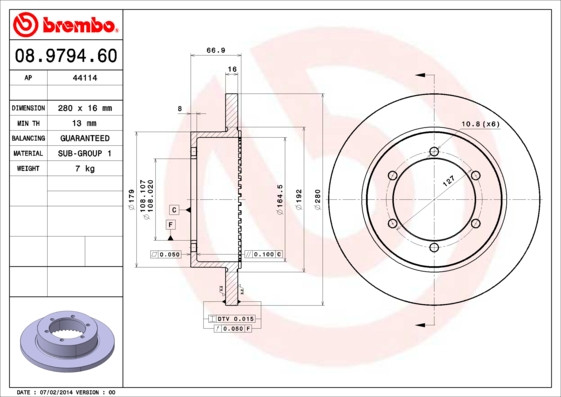 BREMBO Bremsscheibe