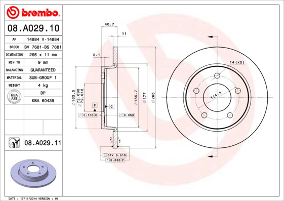 BREMBO Bremsscheibe