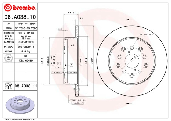 BREMBO Bremsscheibe