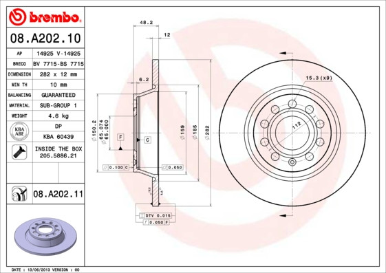 BREMBO Bremsscheibe