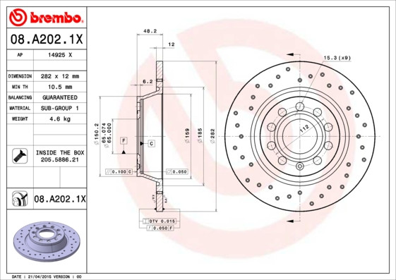 BREMBO Bremsscheibe