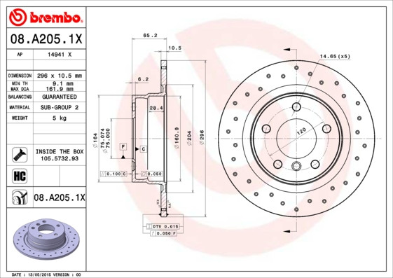 BREMBO Bremsscheibe