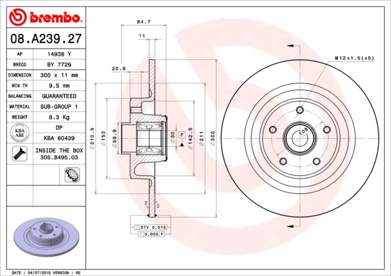 BREMBO Bremsscheibe
