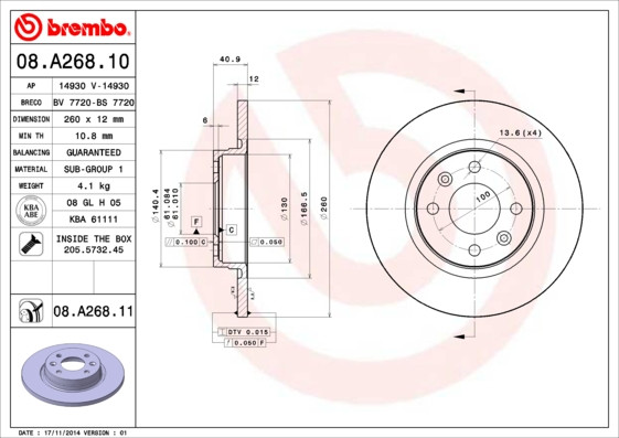 BREMBO Bremsscheibe