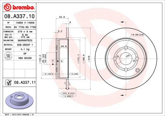 BREMBO Bremsscheibe