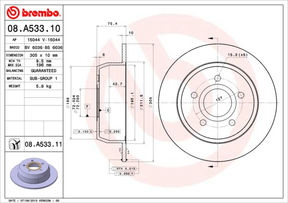 BREMBO Bremsscheibe