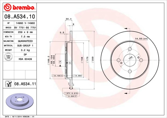 BREMBO Bremsscheibe