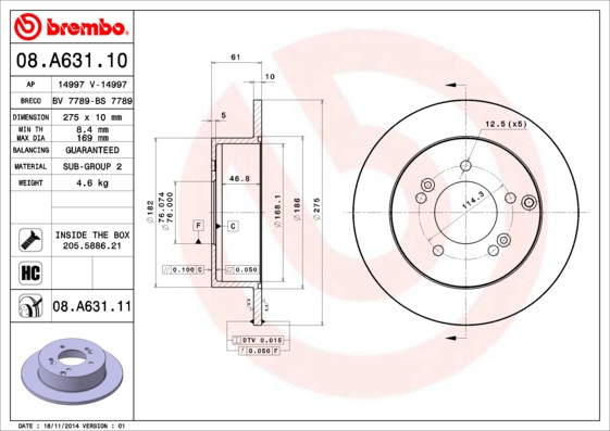 BREMBO Bremsscheibe
