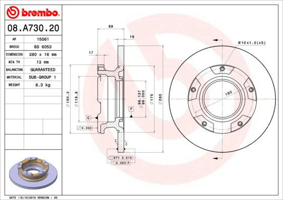 BREMBO Bremsscheibe