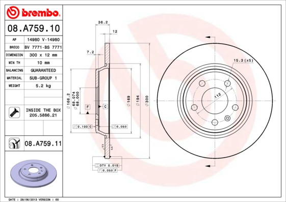 BREMBO Bremsscheibe