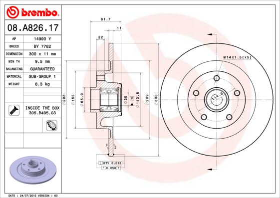 BREMBO Bremsscheibe