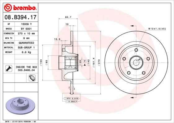 BREMBO Bremsscheibe