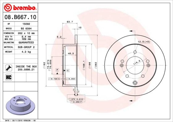 BREMBO Bremsscheibe