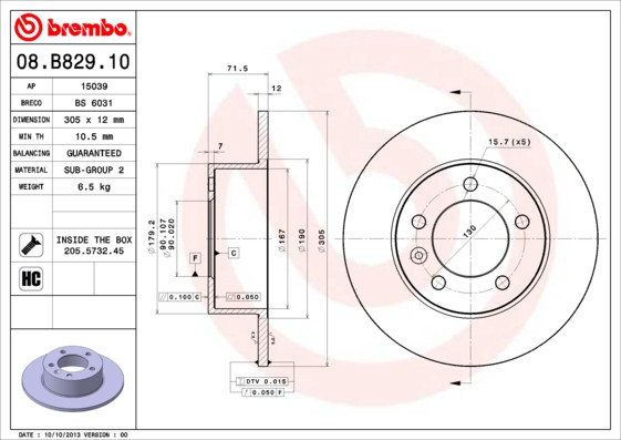 BREMBO Bremsscheibe