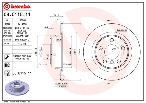 BREMBO Bremsscheibe
