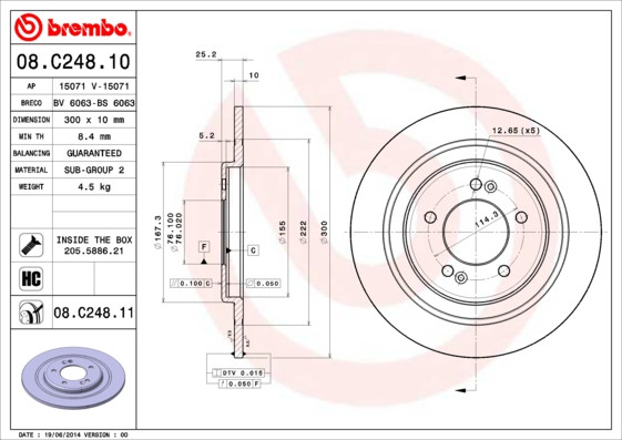 BREMBO Bremsscheibe