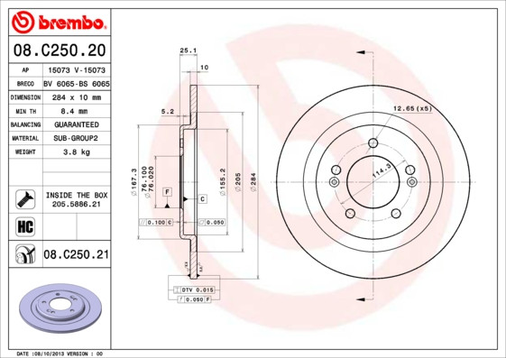 BREMBO Bremsscheibe
