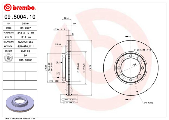 BREMBO Bremsscheibe