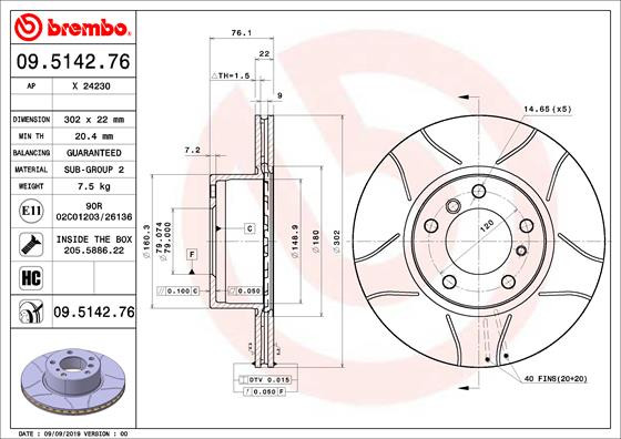 BREMBO Bremsscheibe