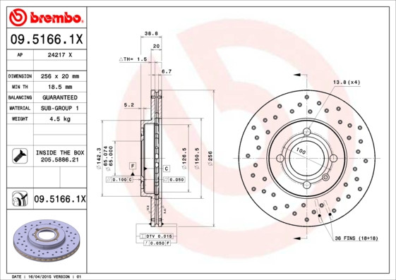BREMBO Bremsscheibe